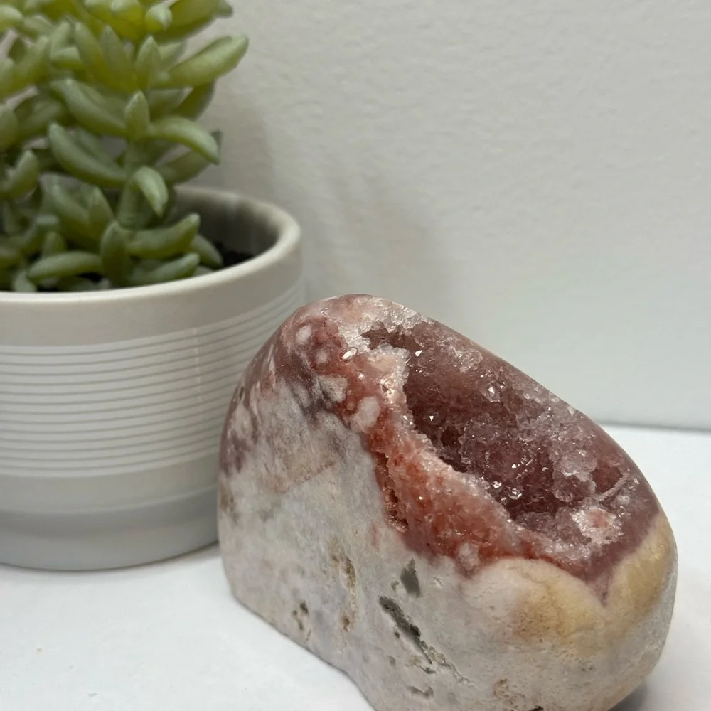 Natural Pink Amethyst Crystal Freeform